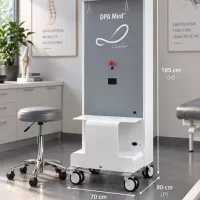DPA Med installé sur table médicale dans un cabinet